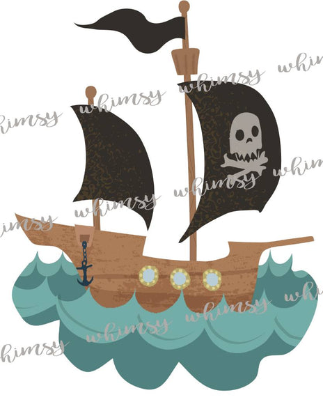 Pirate Ship Applique Tutorial