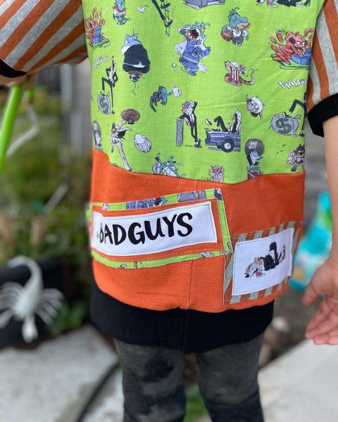 C121 Child Panel The Bad Guys Main Logo on Orange