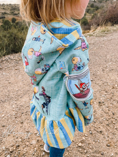 726 Child Panel We Don't Eat Our Class Penelope Hugging Backpack