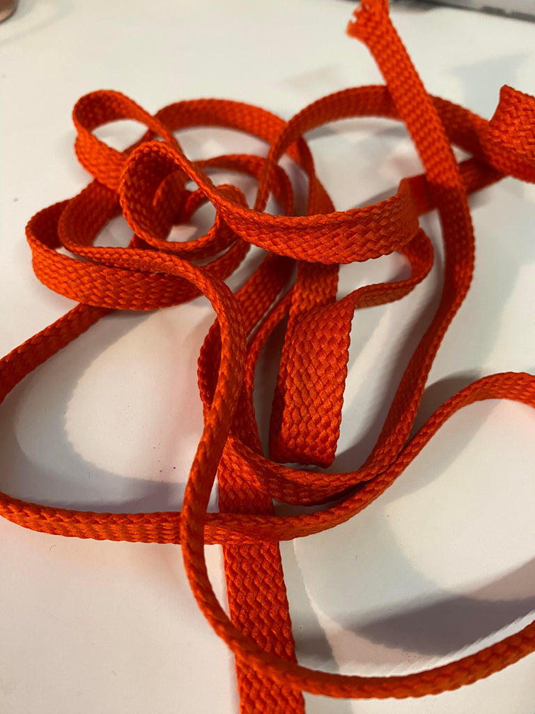 D033 Flat Orange Drawstring