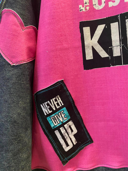 698 Just Be KIND (Grunge Grey)