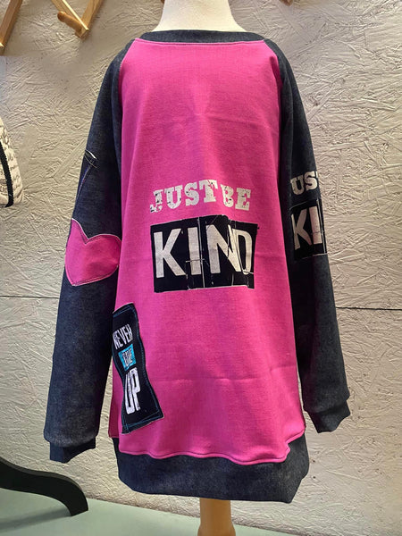 698 Just Be KIND (Grunge Grey)