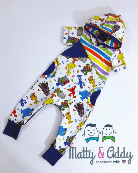 868H Child Panel SS ABC 123 on Heather