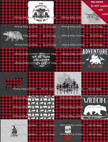 Buffalo Plaid Wilderness Lazy Quilt (2 meter on Fluff)