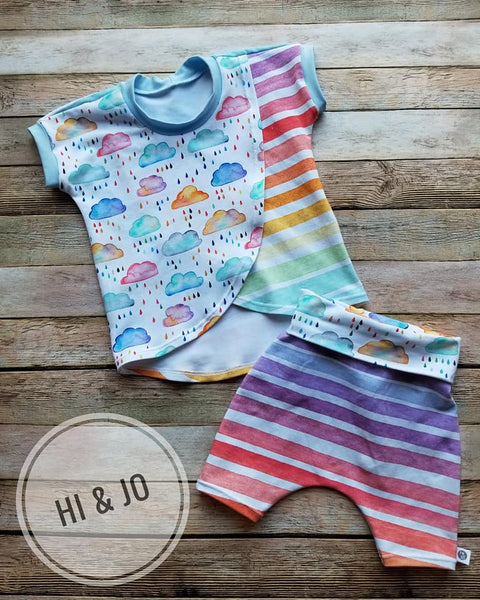 Fabric Emma Watercolour Clouds