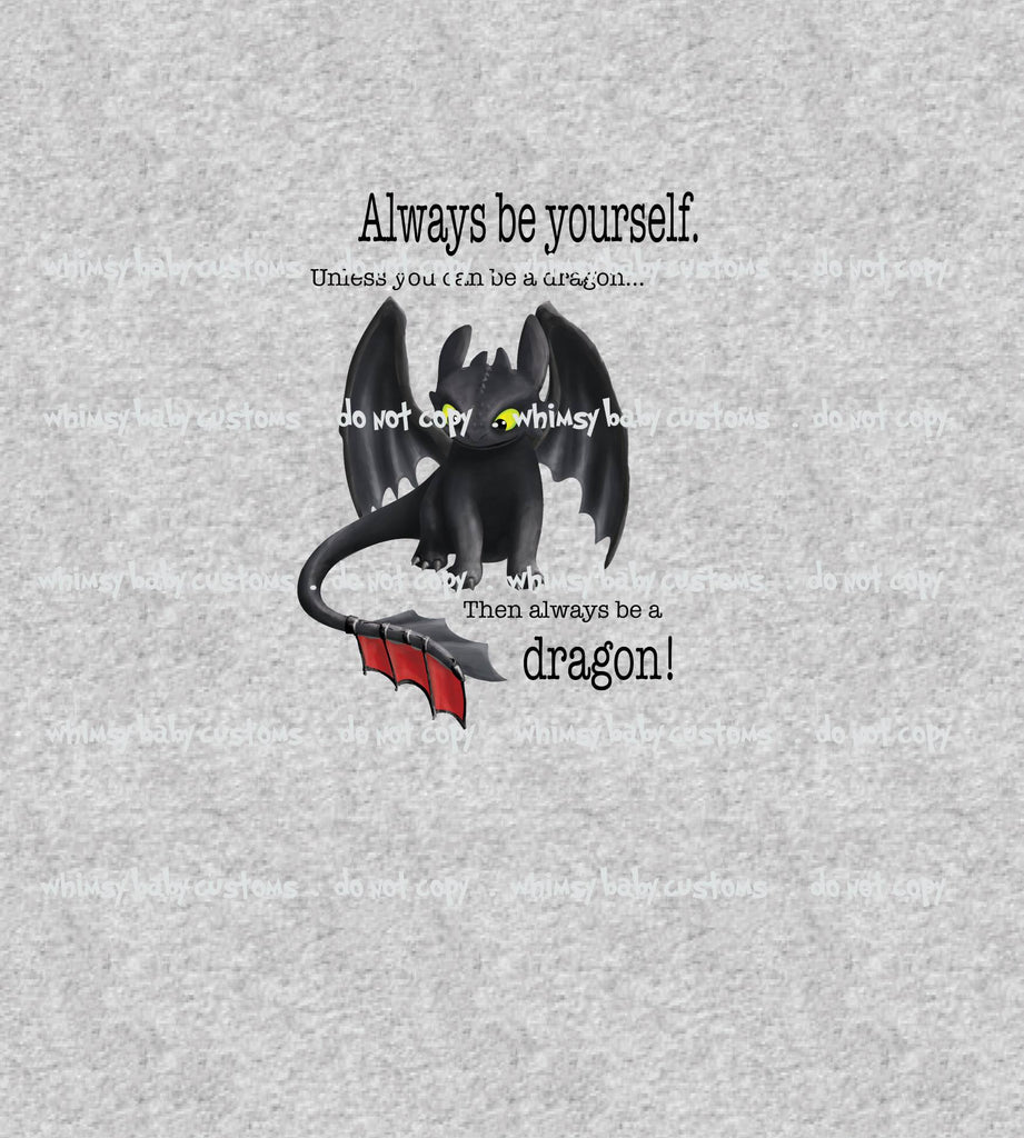Adult/Romper Panel T Always be Yourself on Heather Grey
