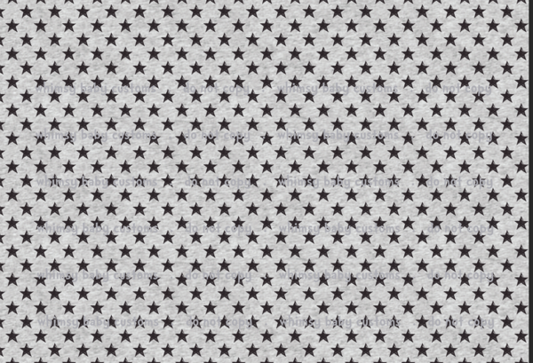Fabric Scribble Stars On Heather