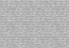 Fabric Curly Scribbles On Heather Grey