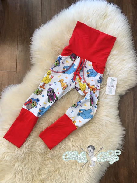 868H Child Panel SS ABC 123 on Heather