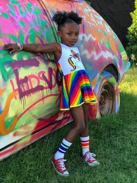 Fabric Classic Rainbow Stripes