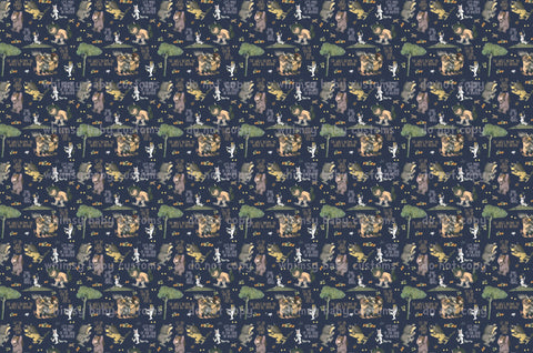 Fabric Wild Animals WT Main ON VARIOUS BASES