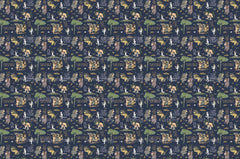 Fabric Wild Animals WT Main ON VARIOUS BASES
