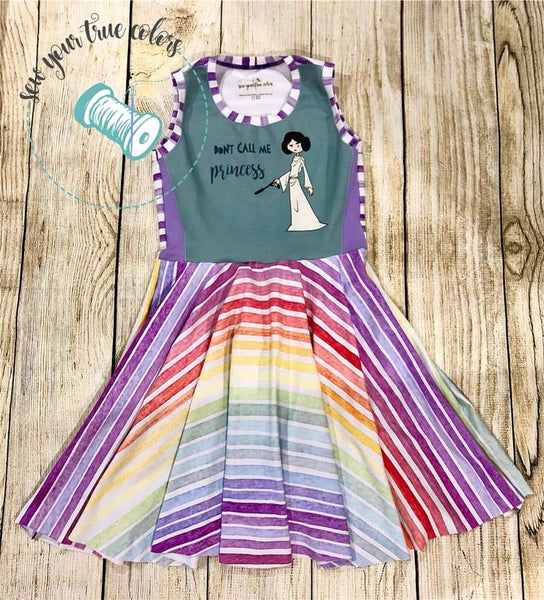Fabric Pastel Watercolour Rainbow Stripes