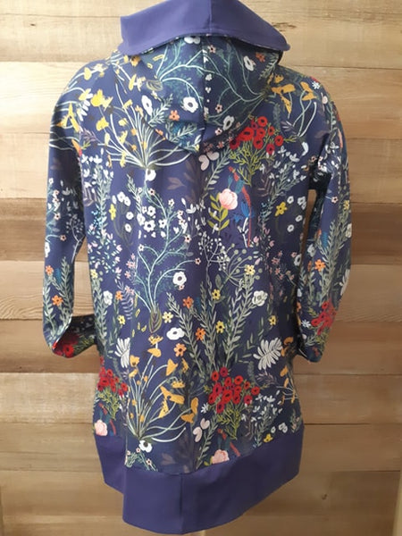 April 2026 Preorder - Fabric Wildflowers on Navy