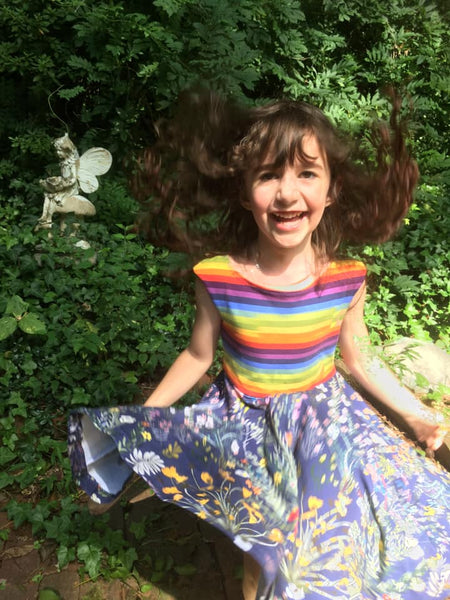 April 2026 Preorder - Fabric Wildflowers on Navy