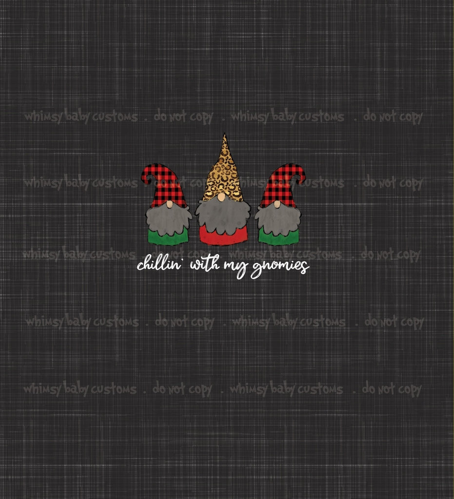 Adult/Romper Panel Chillin with My Gnomies