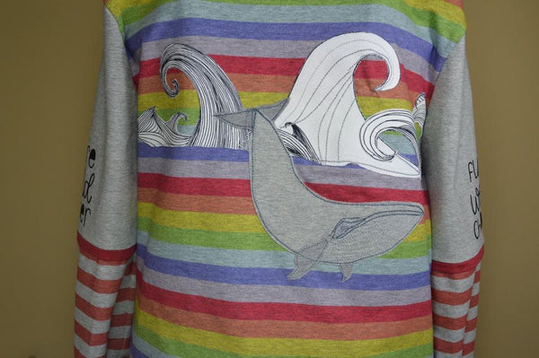 POT OF GOLD PREORDER: Watercolour Stripes and Stars on HEATHER Grey