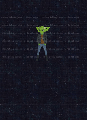 A1053 Adult/Romper Panel Cool Hipster Green Guy