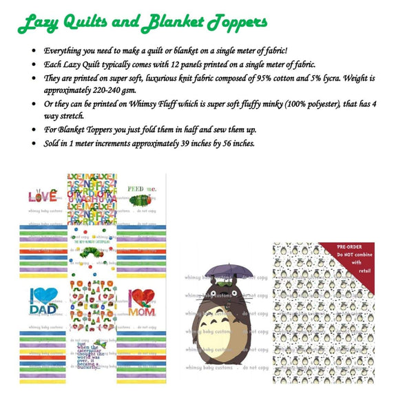 Lazy Quilt WTPB Honey Bear ON VARIOUS BASES