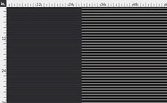 Fabric Black & Grey Two Tone Stripes Half and Half