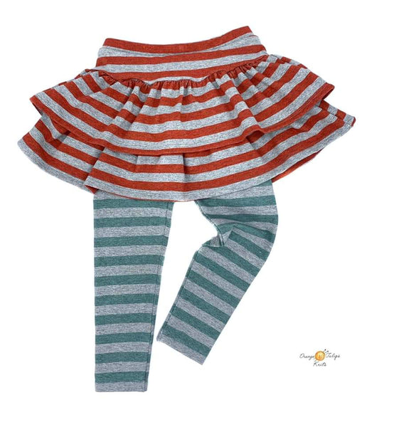 Fabric Heather Stripes Rainbow