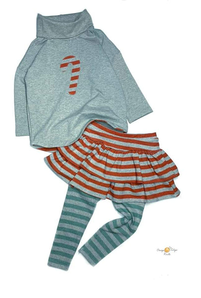Fabric Heather Stripes Rainbow
