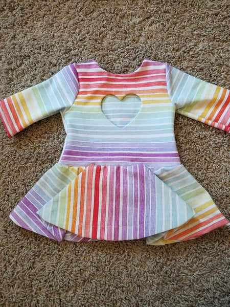 Fabric Pastel Watercolour Rainbow Stripes