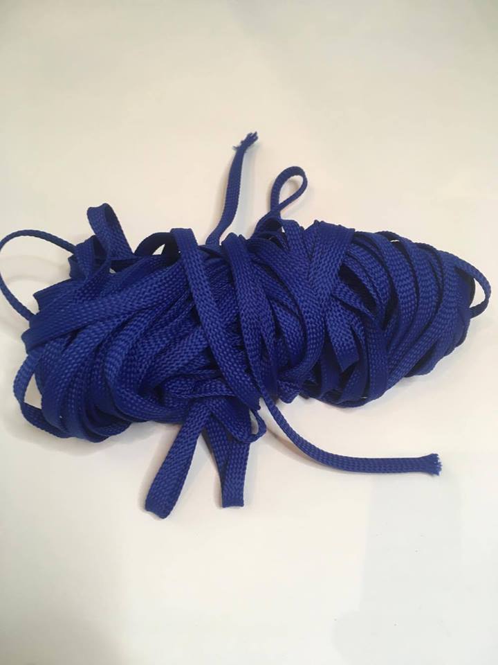 D017 Royal Blue Flat Drawstring