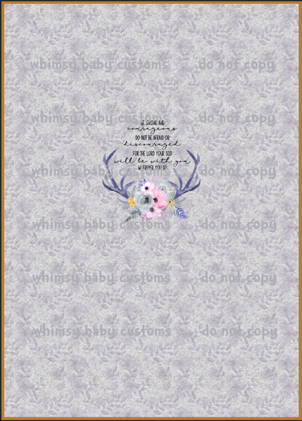 A1043 Adult/Romper Panel Be Strong Have Courage