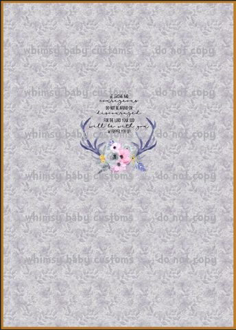 A1043 Adult/Romper Panel Be Strong Have Courage