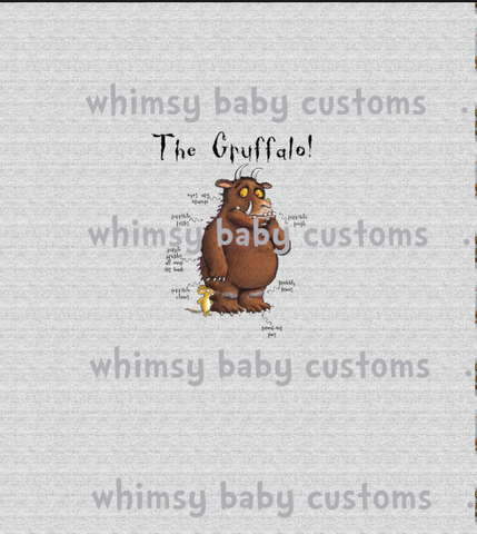 A1092H Adult Panel Gruff Monster Anatomy