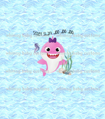 Child Panel Sister Shark Watercolour on SWIM