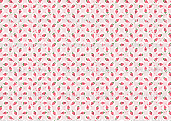 Retro Strawberries in Circles SWIM