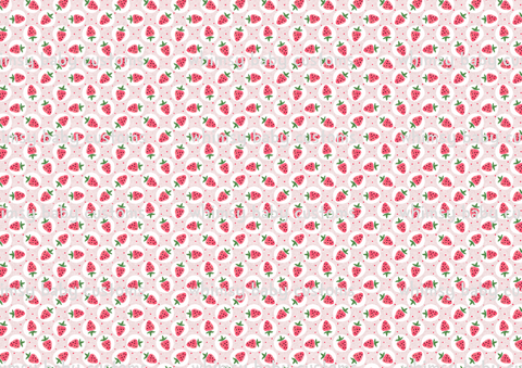 Retro Strawberries in Circles SWIM