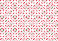 Retro Strawberries in Circles