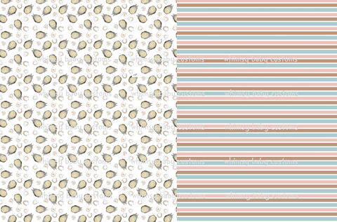 Half and Half T and Rainbows and Stripes on Swim