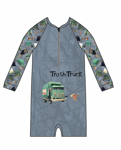 Trash Truck Large Swim Panel