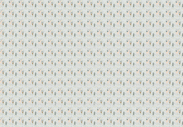 Rapport Christmas Girl and Deer FLUFF