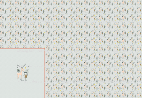 Rapport Christmas Girl and Deer FLUFF