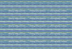 Fabric Blue and Green Watercolor Stripes