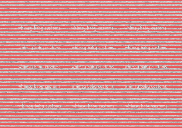 Fabric Heather Stripes Red