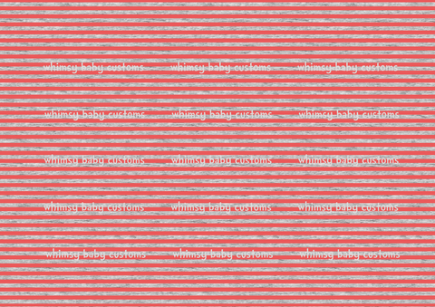 Fabric Heather Stripes Red