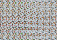 Fabric Paw Dogs (PP) Scribble on Grey Linen