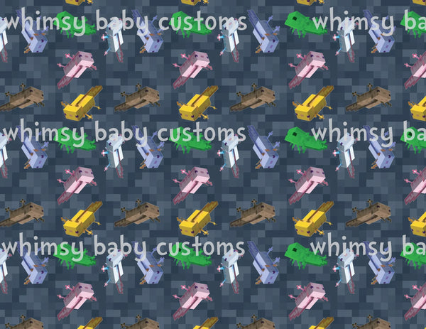 Fabric Mine Pursuit Axolotls