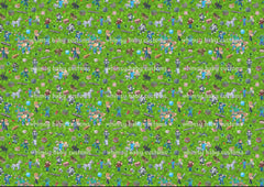 Fabric Mine Pursuit Main Print on Green