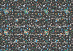 Fabric Mine Pursuit Main Print on Black