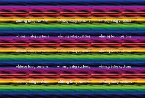 Rainbow Stripes on Black