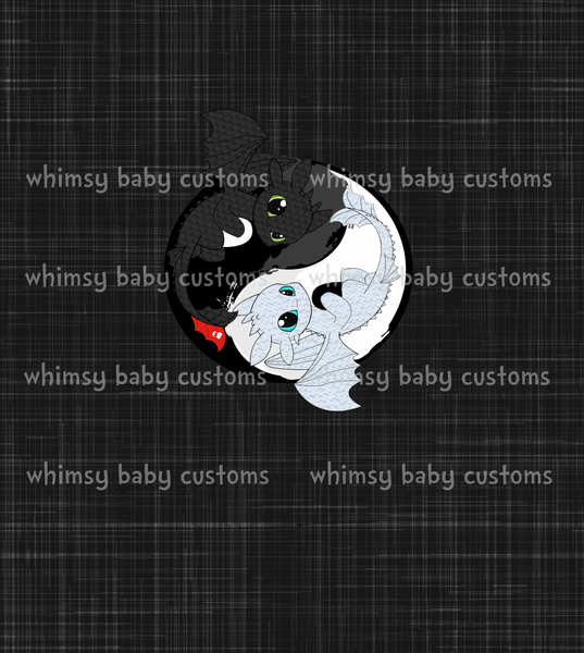 C034 Child Panel Dragon Tooth Ying Yang (HHTYD)