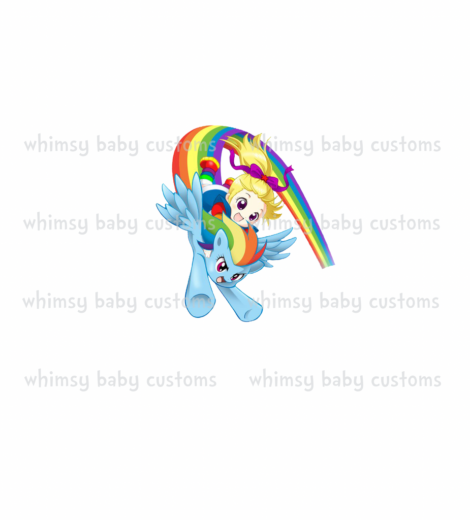 C170 Rainbow Girl and Rainbow Pony Child Panel