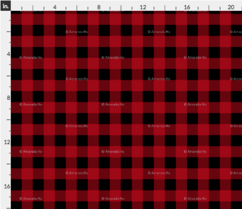 Fabric Red Buffalo Plaid